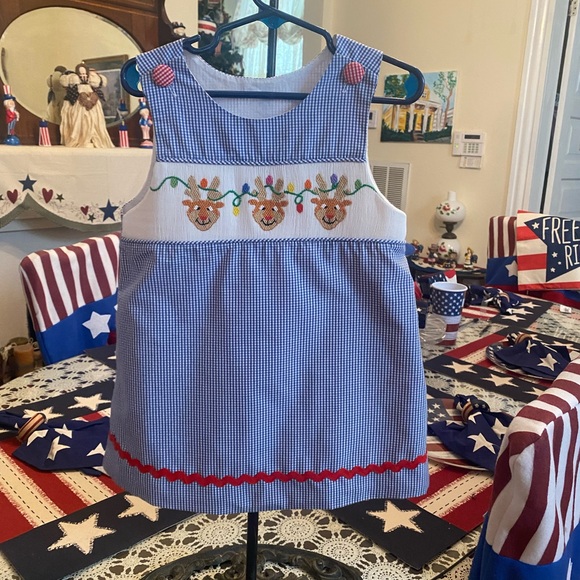 Remember Nguyen Smocked Toddler Girls Dress size 4T - Picture 9 of 16